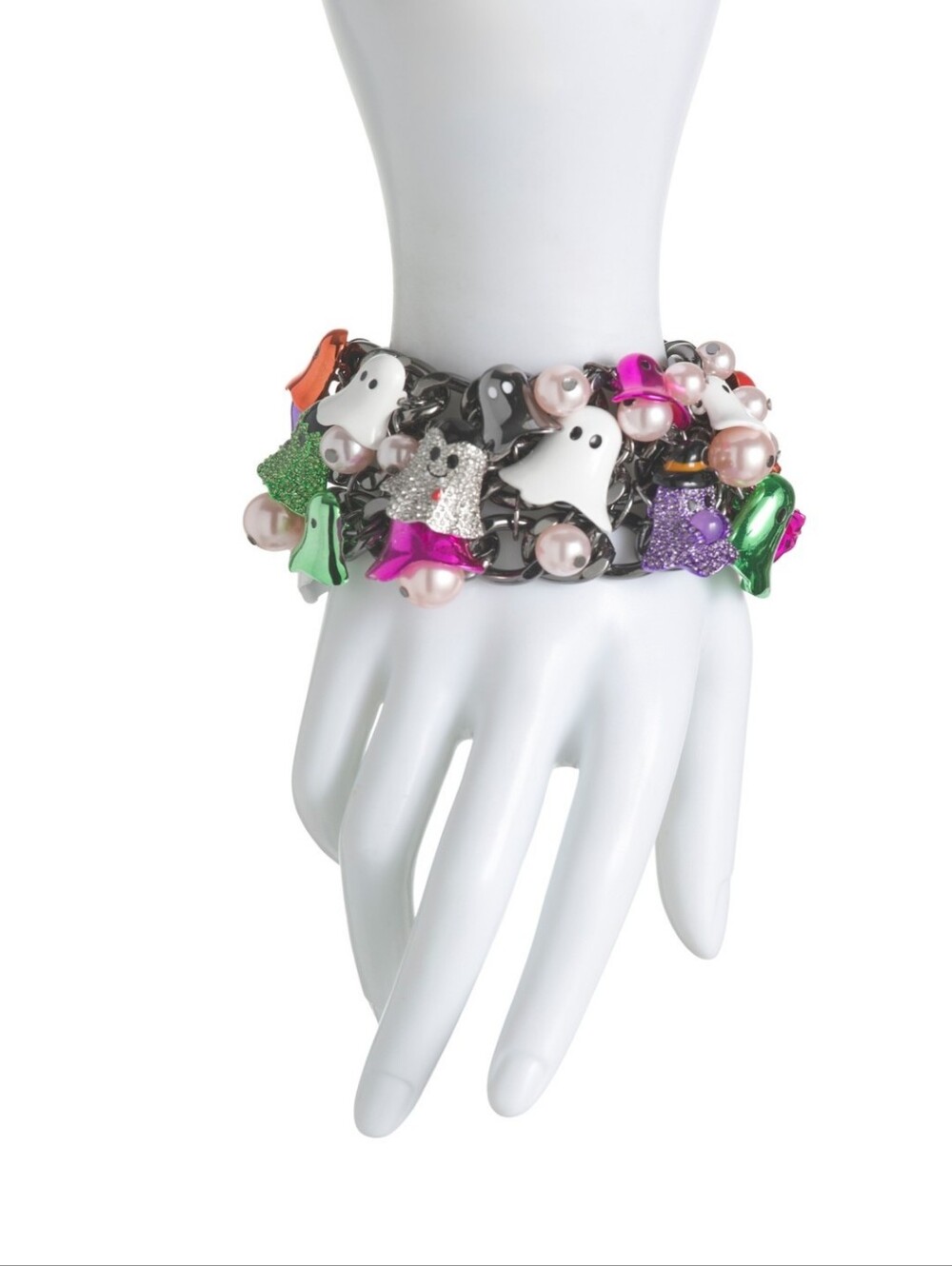 Betsey Johnson Ghosts Charm Toggle Bracelet (NWT) - Picture 2 of 3